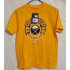 Buffalo Sabres T-Shirt NHL GOLD Large ((14-16) NWT